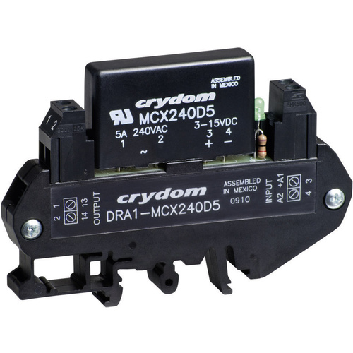 Crydom Halbleiterrelais DRA1-MCXE380D5 5A Schaltspannung (max.): 530 V/AC Nullspannungsschaltend 1St.