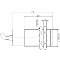 Secatec MKG30OUAK Reed-Kontakt 1 Wechsler 350 V/DC, 350 V/AC 1 A 60 VA Secatec MKG30OUAK Reed-Kontakt 1 Wechsler 350 V/DC, 350 V/AC 1 A 60 VA