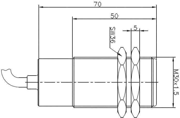 Secatec MKG30OUAK Reed-Kontakt 1 Wechsler 350 V/DC, 350 V/AC 1A 60 VA