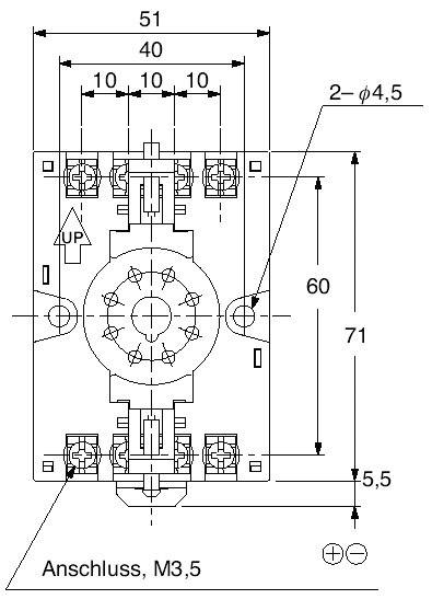 Panasonic ATC180031J Relaissockel QM4H (L x B x H) 71 x 51 x 25.3mm 1St.