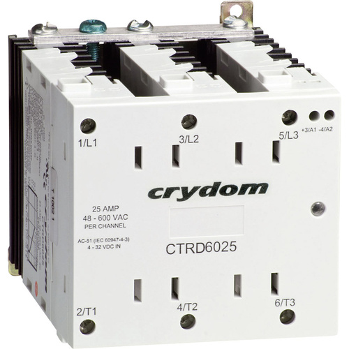 Crydom Halbleiterrelais CTRC6025 25A Schaltspannung (max.): 600 V/AC Nullspannungsschaltend 1St.