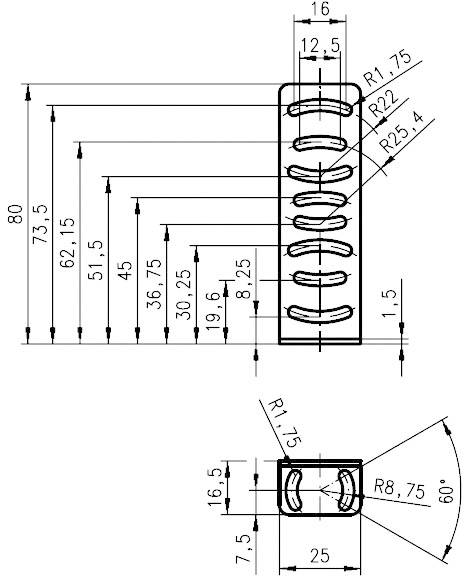 Leuze Electronic Befestigungssystem Befestigungswinkel für Baureihe 25B