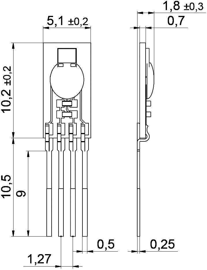 IST Sensor Feuchte- und Temperatur-Sensor 1 St. HYT 271 Messbereich: 0 - 100% rF (L x B x H) 10.2 x 5.1 x 1.8mm