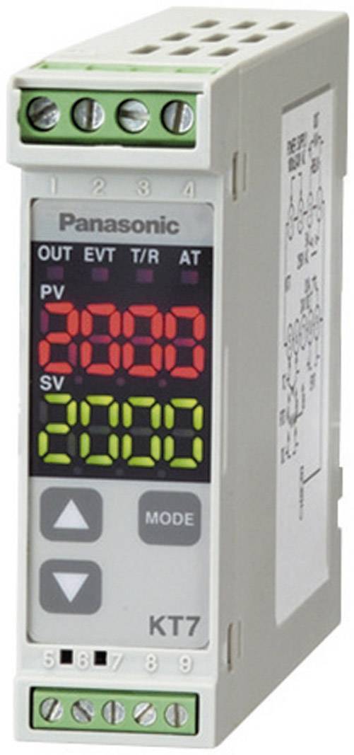 Panasonic AKT7111100J Temperaturregler K, J, R, S, B, E, T, N, PL-II, C, Pt100, Pt100 -200 bis +1820°C Relais 3 A, Transistor