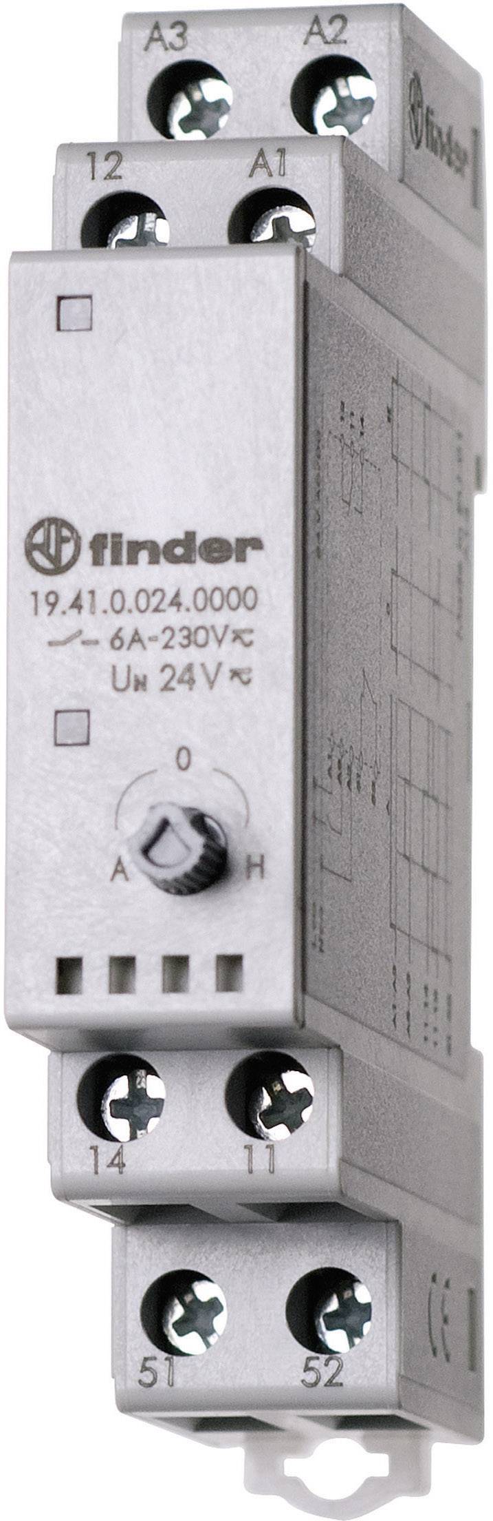 Finder 19.41.0.024.0000 Industrierelais Nennspannung: 24 V/DC, 24 V/AC Schaltstrom (max.): 5 A 1 Wechsler 1 St.
