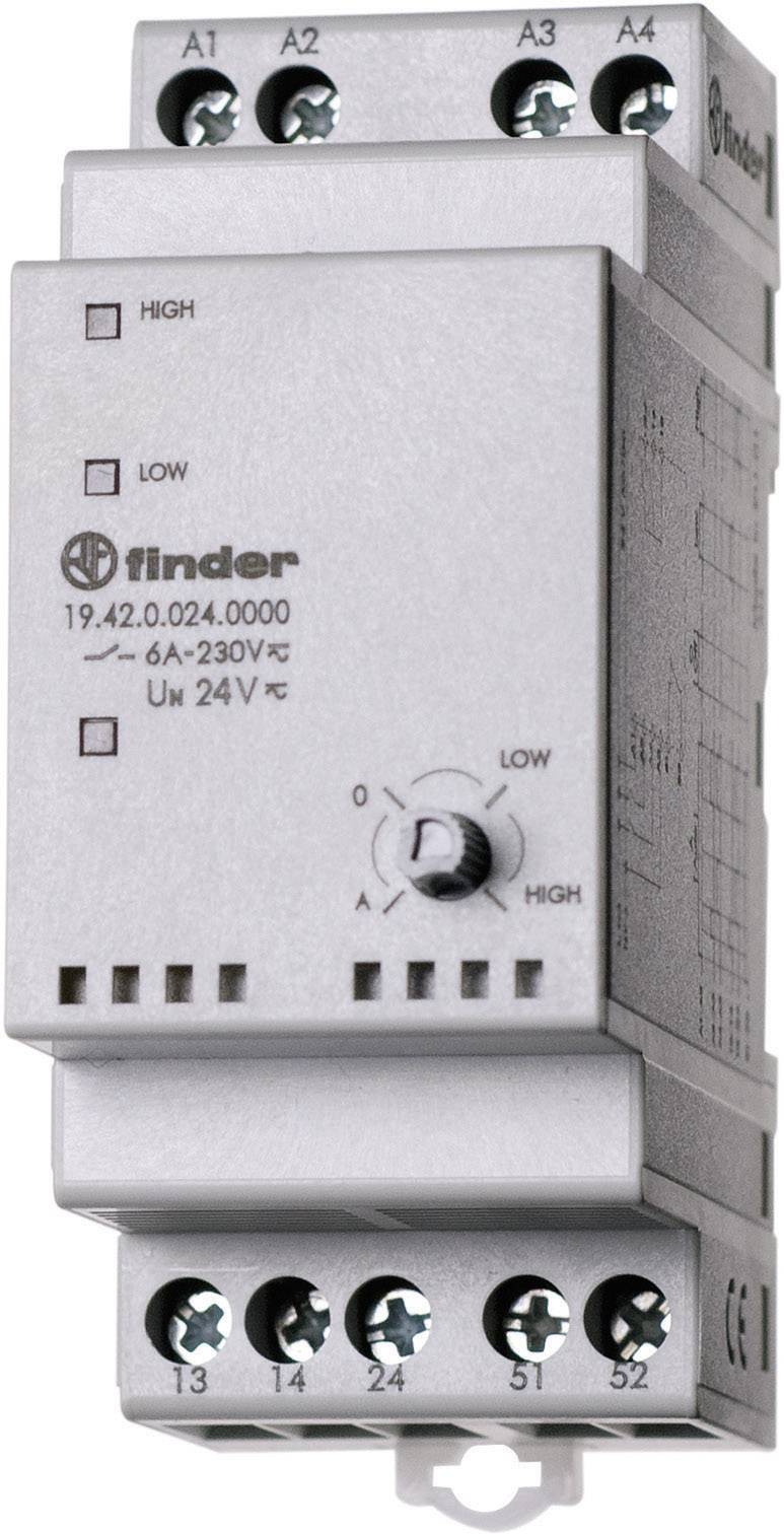 Finder 19.42.0.024.0000 Industrierelais Nennspannung: 24 V/DC, 24 V/AC Schaltstrom (max.): 10 A 2 Schließer 1 St.
