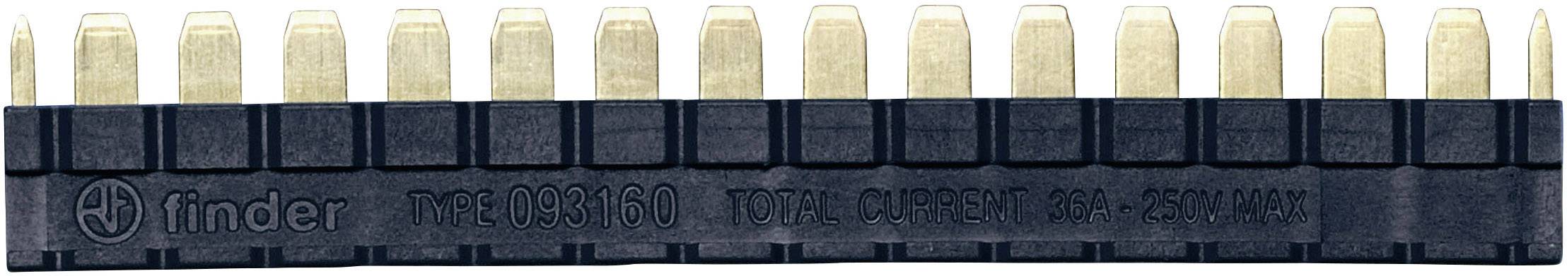 Finder 093.16.0 Kammbrücke 250 V/AC Polzahl: 16 Schwarz 1St.