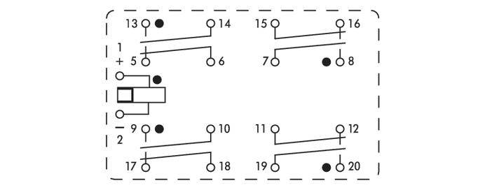 WAGO Relaisplatine bestückt 1 St. 288-414 4 Öffner, 4 Schließer 24 V/DC, 24 V/AC
