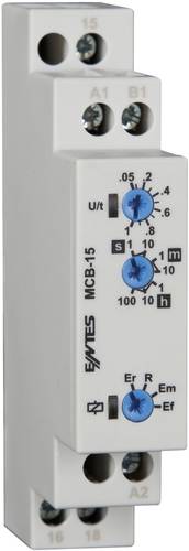ENTES MCB-15 Zeitrelais Multifunktional 1 St. Zeitbereich: 0.05s - 100h 1 Wechsler