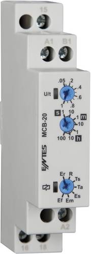 ENTES 101578 MCB-20 Zeitrelais Multifunktional 1 St. Zeitbereich: 0.05 s - 100 h 1 Wechsler