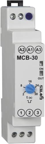 ENTES MCB-30 Zeitrelais Monofunktional 24 V/DC, 24 V/AC, 230 V/AC 1 St. Zeitbereich: 2 - 20s 1 Wechs