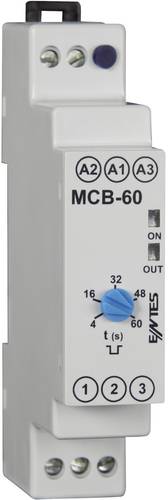 ENTES MCB-60 Zeitrelais Monofunktional 24 V/DC, 24 V/AC, 230 V/AC 1 St. Zeitbereich: 4 - 60s 1 Wechs