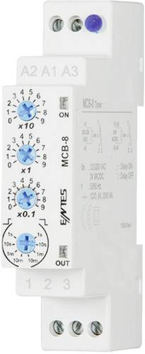 ENTES MCB-8 Zeitrelais Multifunktional 24 V/DC, 24 V/AC, 230 V/AC 1 St. Zeitbereich: 0.1s - 30h 1 We