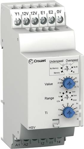 Crouzet Überwachungsrelais 24, 24 - 240, 240 V/DC, V/AC 1 Wechsler HSV 1St.