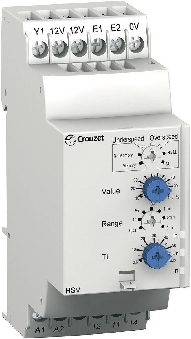 Crouzet Überwachungsrelais 24, 24 - 240, 240 V/DC, V/AC 1 Wechsler HSV 1St.