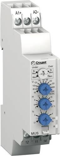 Crouzet Überwachungsrelais 24, 24 - 48, 48 V/DC, V/AC 1 Wechsler MUS260 1St.