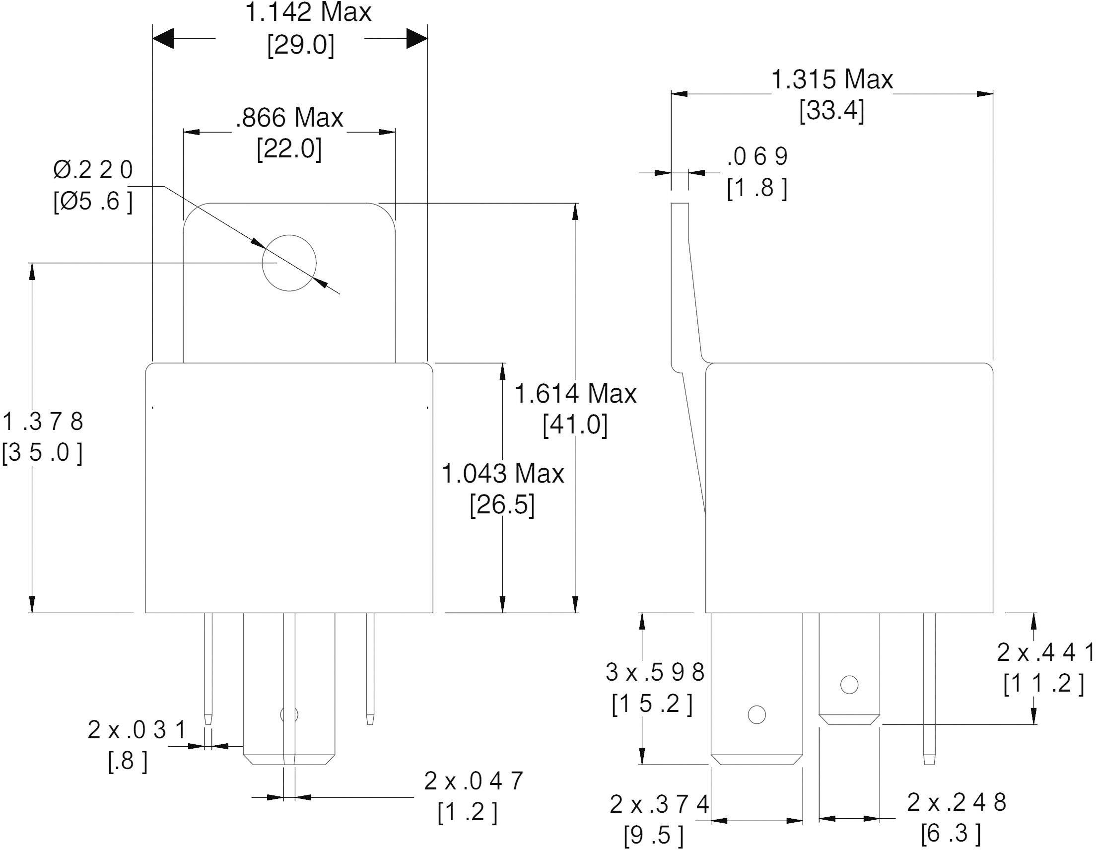 Zettler Electronics AZ979-1C-24D Kfz-Relais 24 V/DC 60A 1 Wechsler