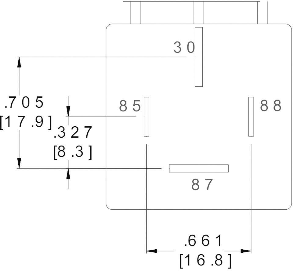 5 Stück HF115F-Q-Leistungsrelais – 5 V / 12 V / 24 V / 48 V, 1H, HF115F-Q