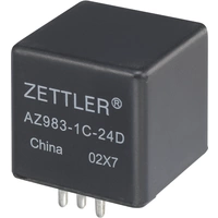 Zettler Electronics AZ983-1C-12D Kfz-Relais 12 V/DC 60A 1 Wechsler Zettler Electronics AZ983-1C-12D Kfz-Relais 12 V/DC 60A 1 Wechsler