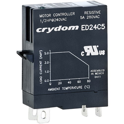 Crydom Halbleiterrelais ED06D5 5A Schaltspannung (max.): 48 V/DC Nullspannungsschaltend 1St.