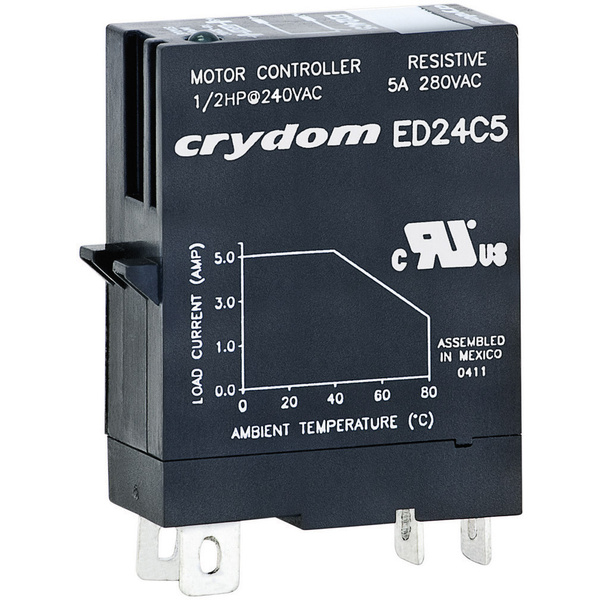 Crydom Halbleiterrelais ED10C5 5A Schaltspannung (max.): 80 V/DC Nullspannungsschaltend 1St.