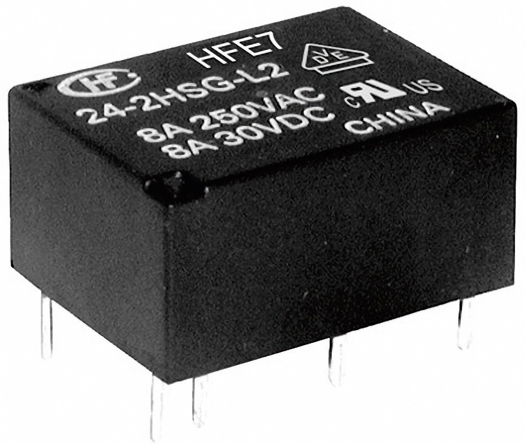 Hongfa HFE7/024-1HDST Printrelais 24 V/DC 8 A 1 Schließer, 1 Öffner 1 St.