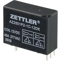 Zettler Electronics AZ2501P2-1C-12DK Printrelais 12 V/DC 50A 1 Wechsler 1St. Zettler Electronics AZ2501P2-1C-12DK Printrelais 12 V/DC 50A 1 Wechsler 1St.