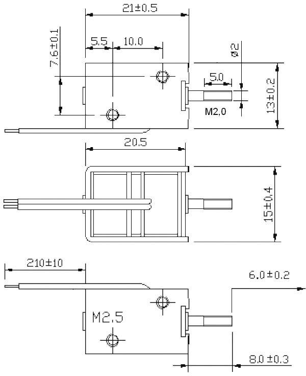 Tremba HMB-1513.001-12VDC Hubmagnet drückend, ziehend 2 N 8 N 12 V/DC 35W