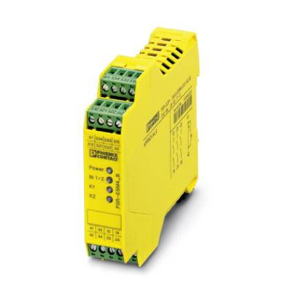 Sicherheitsrelais PSR-SPP- 24UC/ESM4/3X1/1X2/B Phoenix Contact Betriebsspannung: 24 V/DC, 24 V/AC 3 Schließer (B x H x T) 22.5 x 112 x 114.5 mm Mit