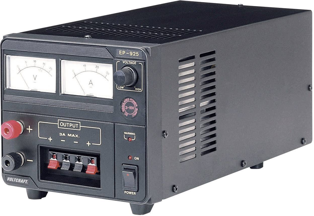 VOLTCRAFT EP-925 Labornetzgerät, einstellbar 3 - 15 V/DC 2 - 25A 375W Anzahl Ausgänge 1 x