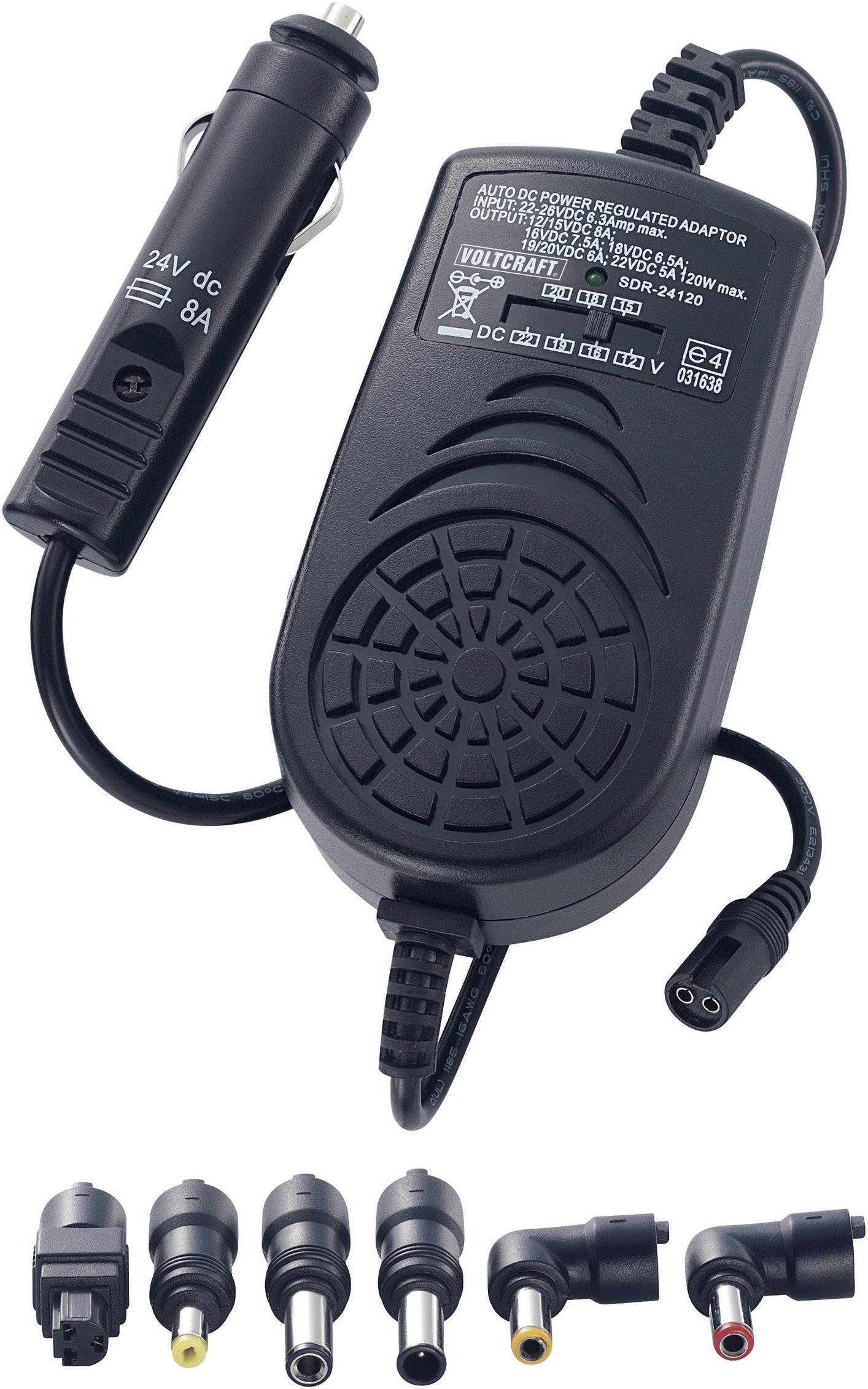 VOLTCRAFT SMP-120/24 Notebook-Netzteil 120W 12 V/DC, 15 V/DC, 16 V/DC, 18 V/DC, 19 V/DC, 20 V/DC, 22 V/DC 8.0A
