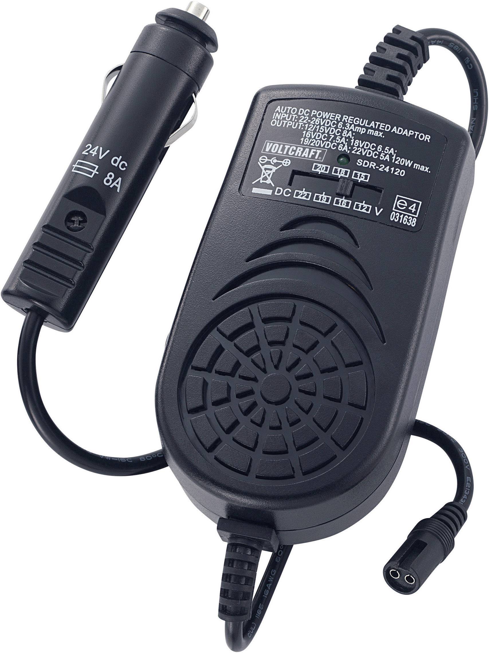 VOLTCRAFT SMP-120/24 Notebook-Netzteil 120 W 12 V/DC, 15 V/DC, 16 V/DC, 18 V/DC, 19 V/DC, 20 V/DC, 22 V/DC 8.0 A