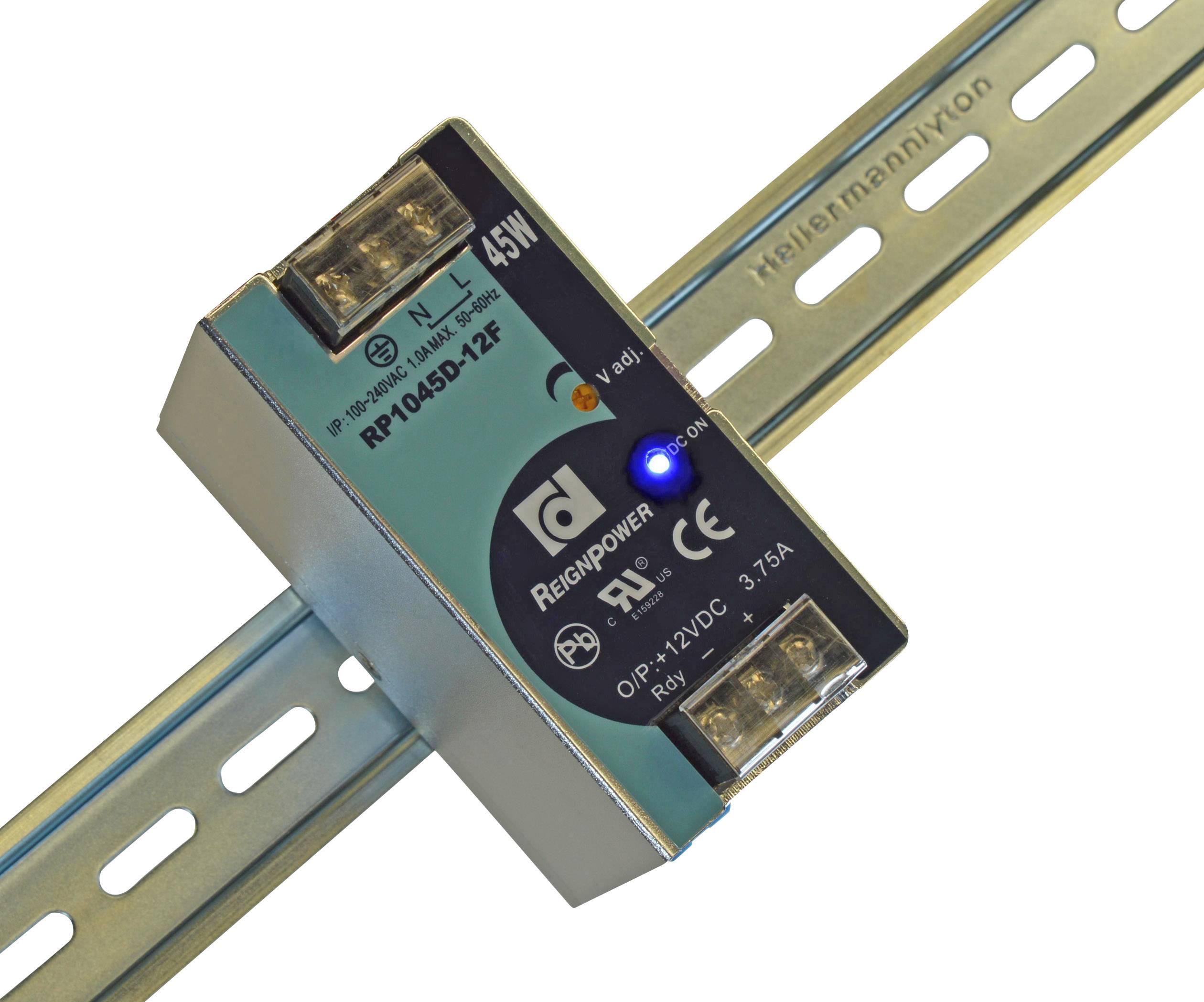 Dehner Elektronik DRP045D-05FTN Hutschienen-Netzteil (DIN-Rail) 5 V/DC 9A 45W Anzahl Ausgänge:1 x Inhalt 1St.