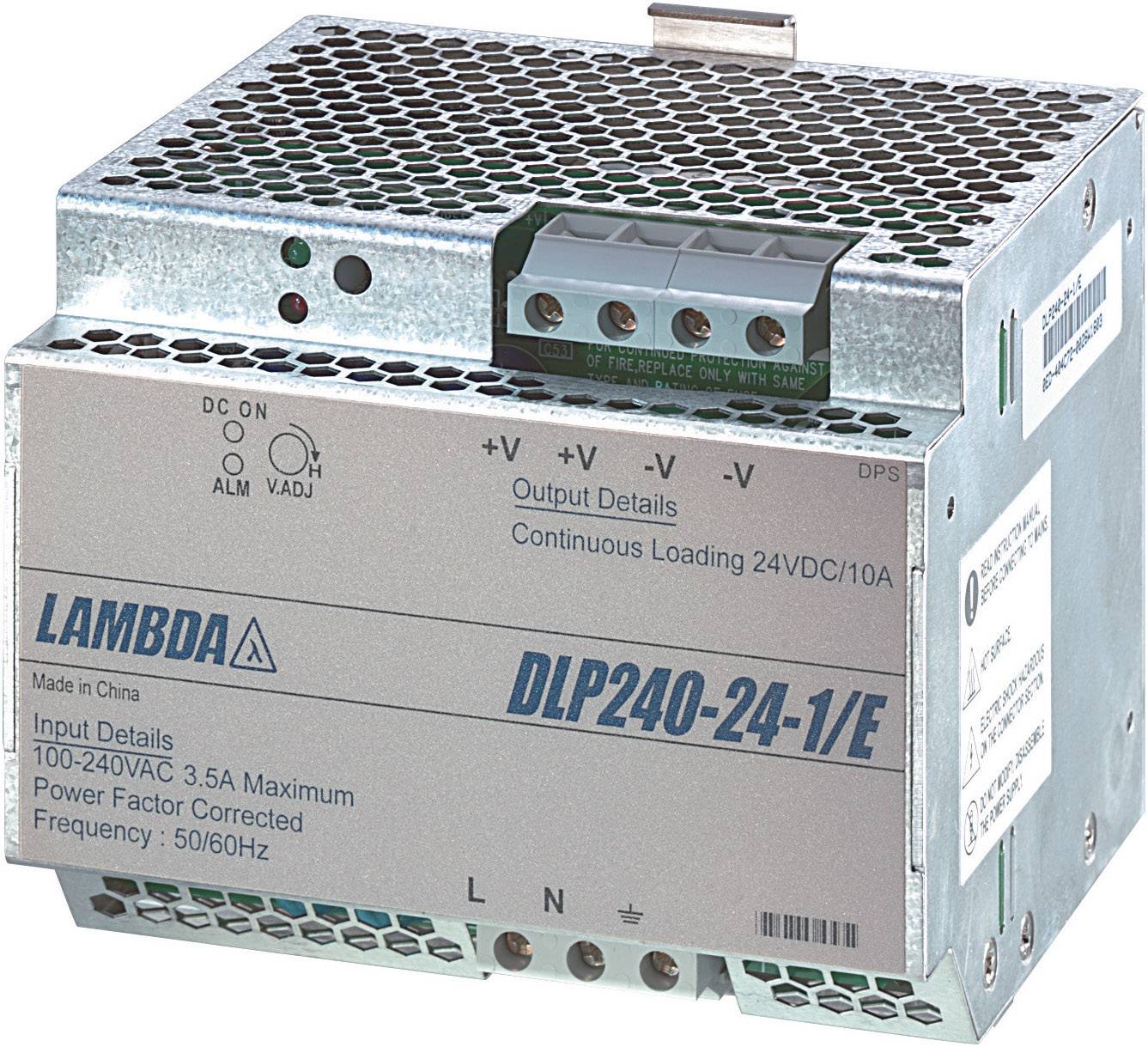 TDK-Lambda DLP240-24-1/E Hutschienen-Netzteil (DIN-Rail) 24 V/DC 10 A 240 W Anzahl Ausgänge:1 x Inh