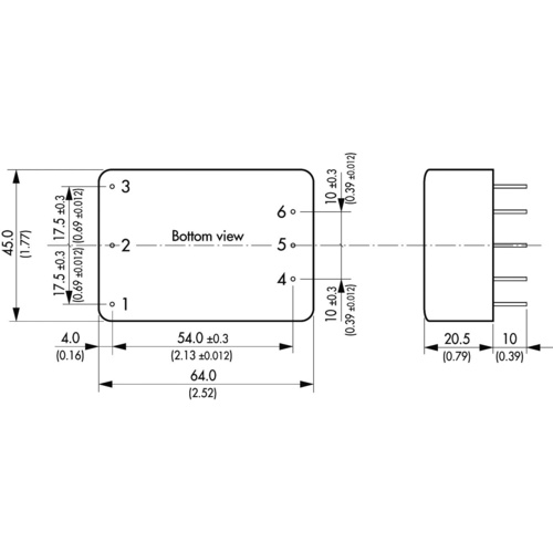 TracoPower AC/DC-Printnetzteil TML 10124 24 V/DC 0.416A 10W