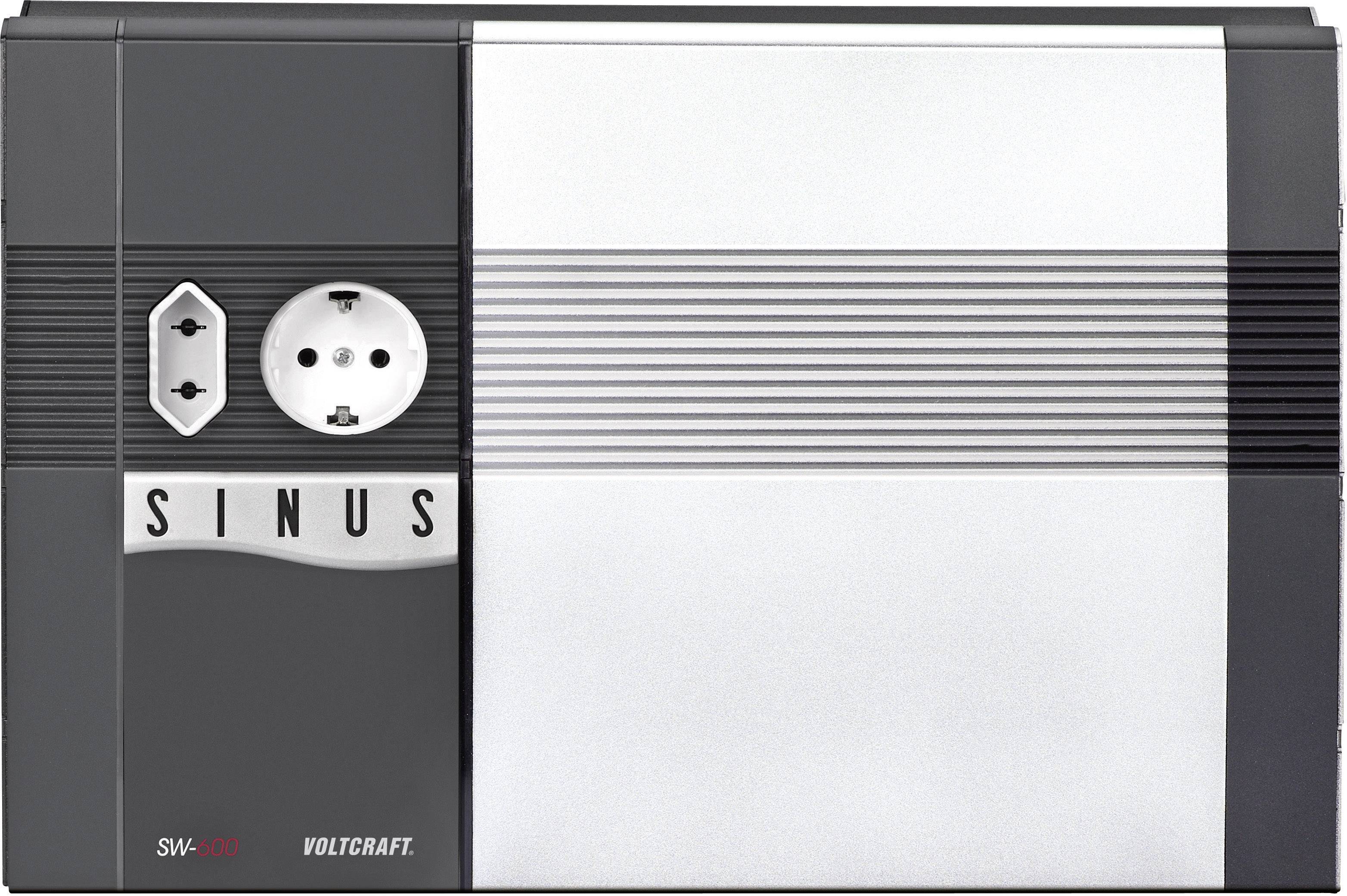 VOLTCRAFT Wechselrichter SW-600 24V 600W 24 V/DC - 230 V/AC Fernbedienbar