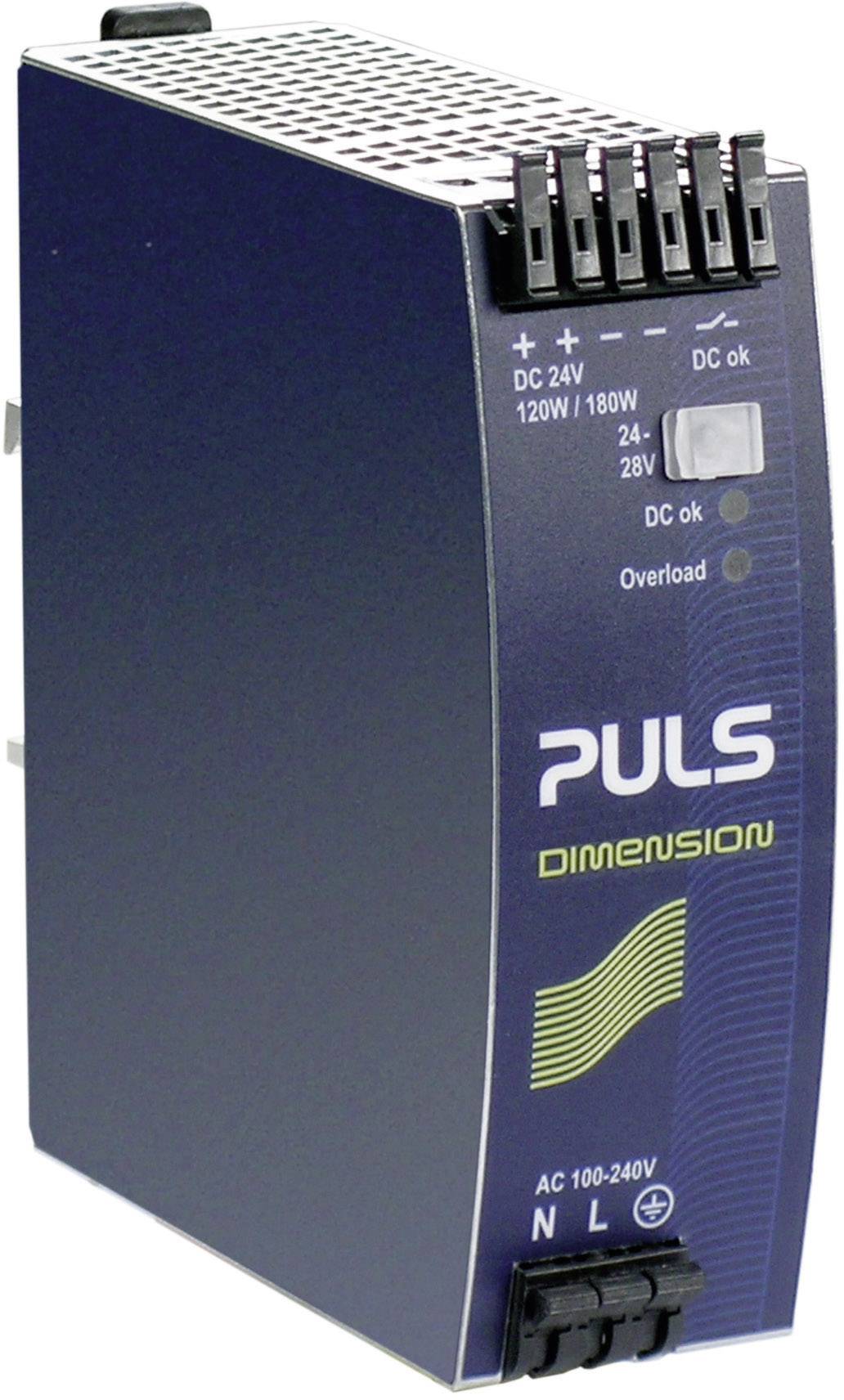PULS QS5.241 Hutschienen-Netzteil (DIN-Rail) 24 V/DC 5A 120W Anzahl Ausgänge:1 x Inhalt 1St.