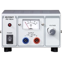 VOLTCRAFT Labornetzgerät, einstellbar PS-1152A 1.5 - 15 V/DC 1.5 - 1A 22.5W Anzahl Ausgänge 1 x VOLTCRAFT Labornetzgerät, einstellbar PS-1152A 1.5 - 15 V/DC 1.5 - 1A 22.5W Anzahl Ausgänge 1 x