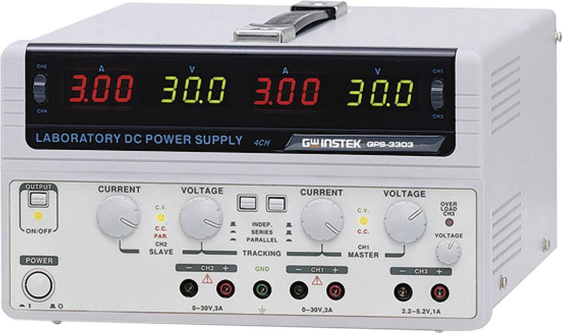 GW Instek Labornetzgerät, einstellbar GPS-3303-S 0 - 30 V/DC 0 - 3 A 195 W Anzahl Ausgänge 3 x
