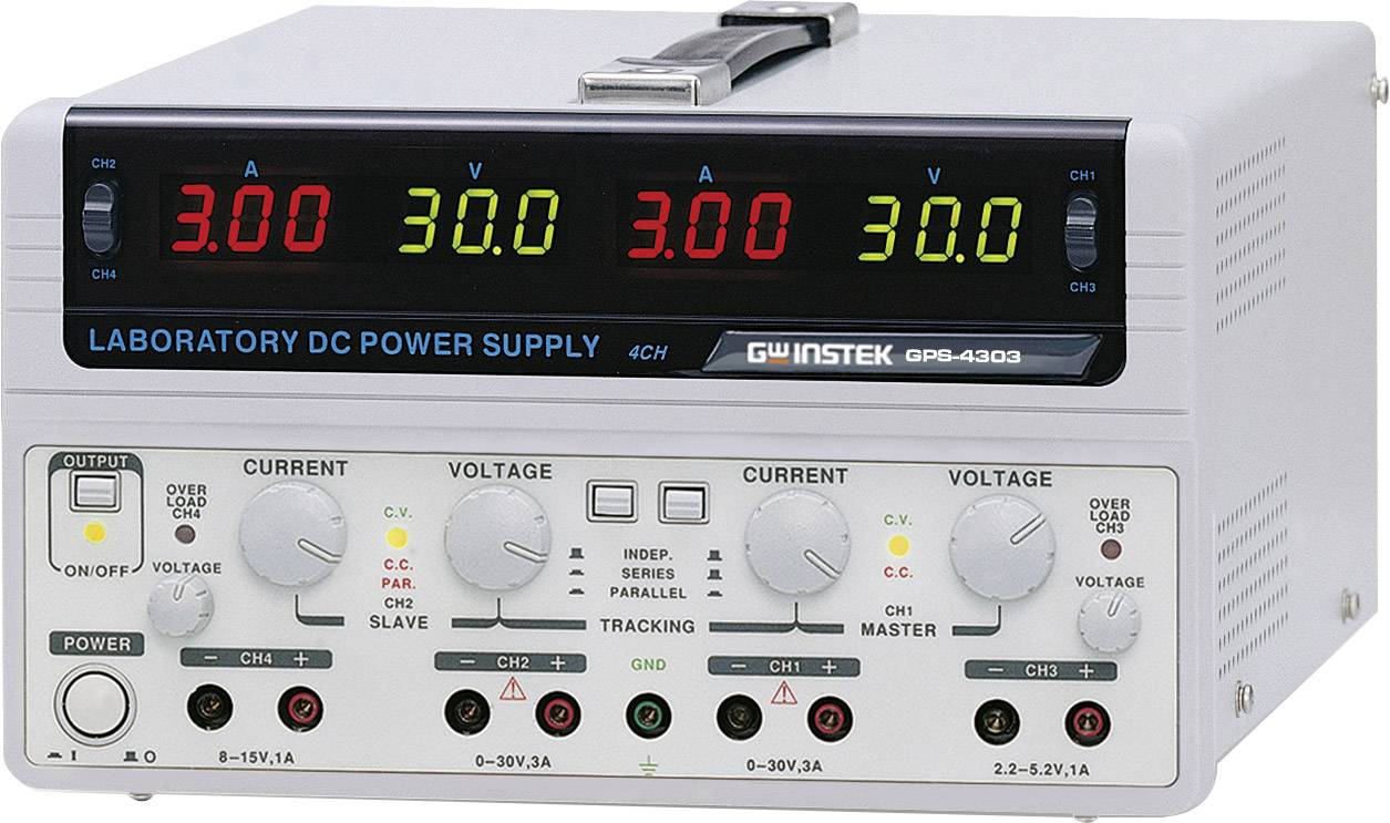 GW Instek Labornetzgerät, einstellbar GPS-4303-E 0 - 30 V/DC 0 - 3A 200W Anzahl Ausgänge 4 x