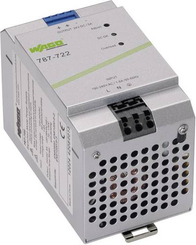 WAGO 787-722 Hutschienen-Netzteil (DIN-Rail) 24 V/DC 5 A 120 W Anzahl Ausgänge:1 x Inhalt 1 St.