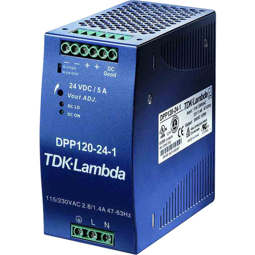 TDK-Lambda DPP120-48-1 Hutschienen-Netzteil (DIN-Rail) 48 V/DC 2.5A 120W Anzahl Ausgänge:1 x Inhalt 1St.