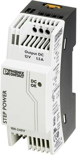 STEP-PS/1AC/12DC/1.5 Hutschienen-Netzteil (DIN-Rail) 12 V/DC 1.65A 18W 1 x
