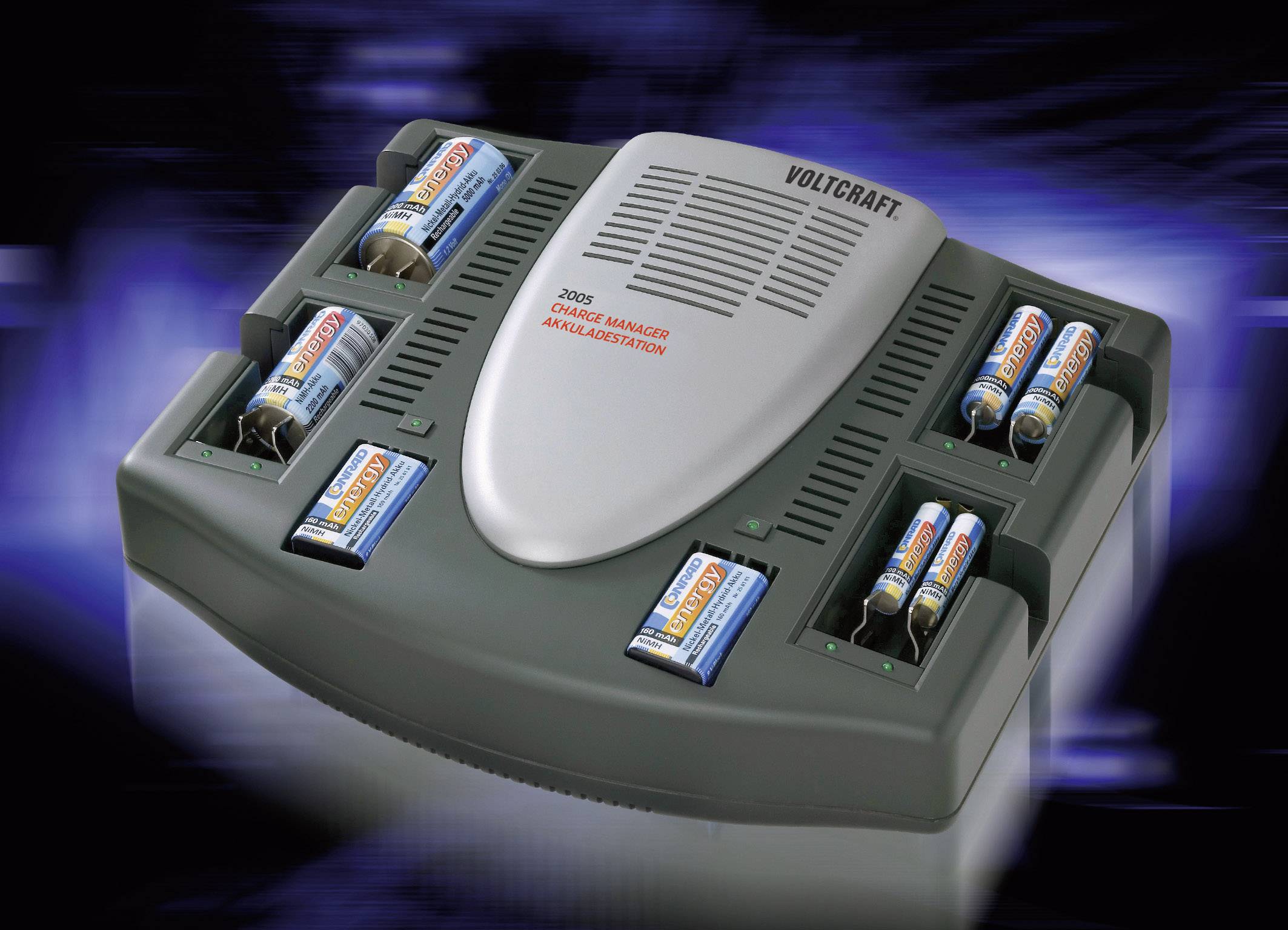 VOLTCRAFT CM2005 NiCd, NiMH Micro (AAA), Mignon (AA), Baby (C), Mono (D), 9 V Block