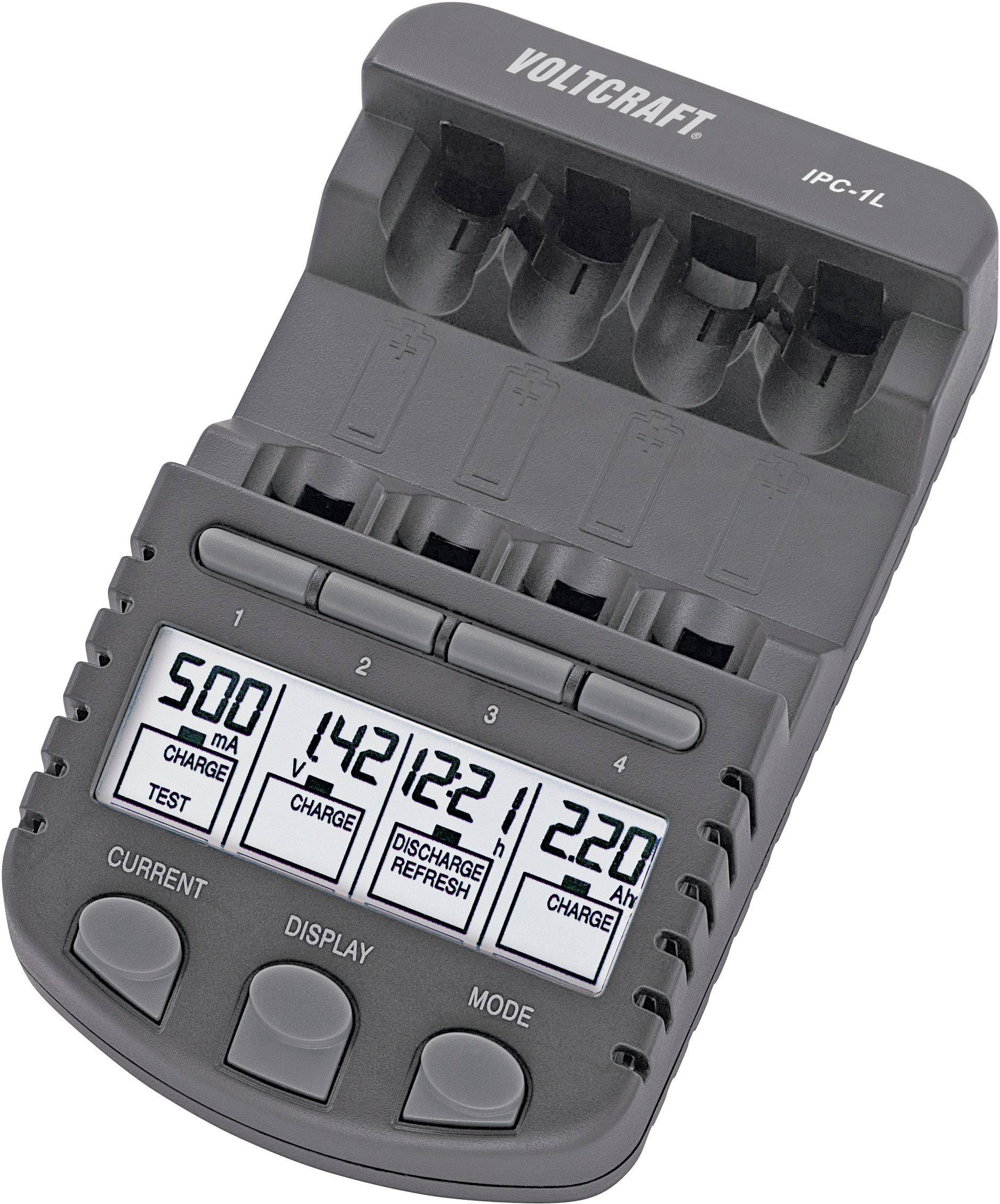 VOLTCRAFT IPC-1L Rundzellen-Ladegerät NiCd, NiMH Micro (AAA), Mignon (AA)