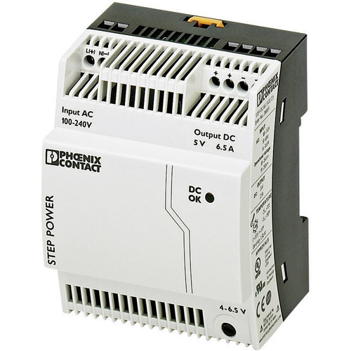 Phoenix Contact STEP-PS/1AC/5DC/6.5 Hutschienen-Netzteil (DIN-Rail) 5 V/DC 6.5A 32.5W Anzahl Ausgänge:1 x Inhalt 1St.
