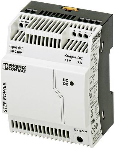 STEP-PS/1AC/12DC/5 Hutschienen-Netzteil (DIN-Rail) 12 V/DC 5A 60W 1 x