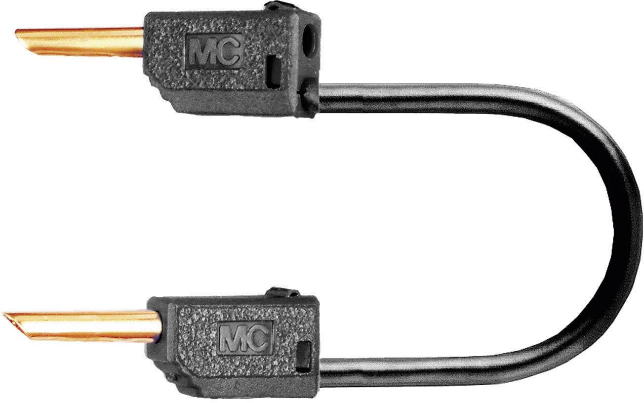 Stäubli LK2-F 30cm sw Messleitung Lamellenstecker 2mm Lamellenstecker 2mm 30.00cm Schwarz 1St.