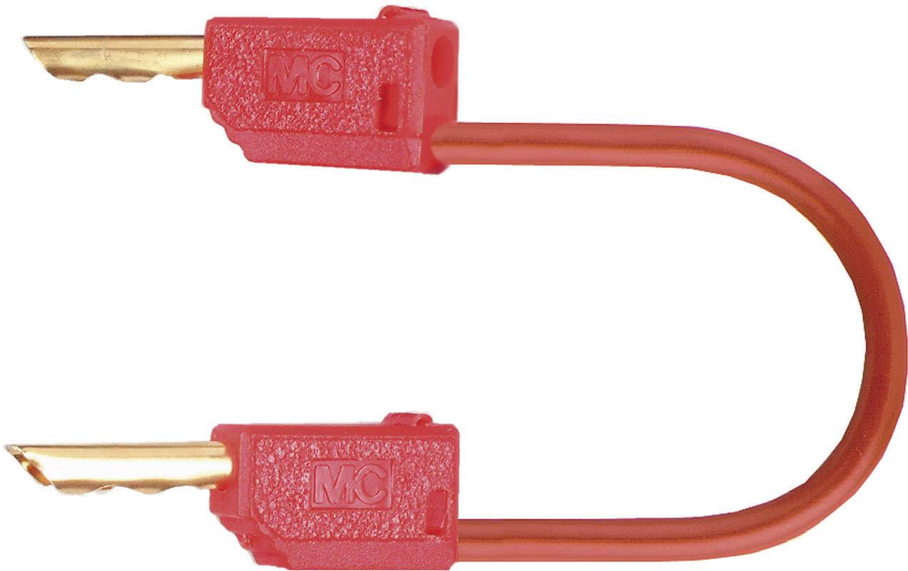 Stäubli LK2-F 60cm rt Messleitung Lamellenstecker 2mm Lamellenstecker 2mm 0.60m Rot 1St.