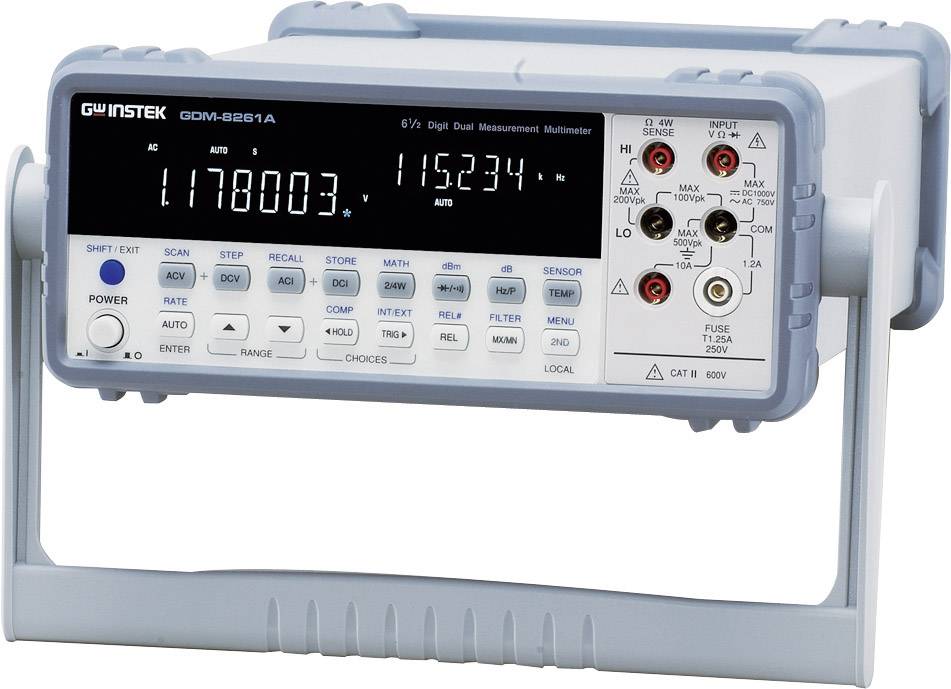 GW Instek GDM-8261A Tisch-Multimeter digital CAT II 600V Anzeige (Counts): 1200000